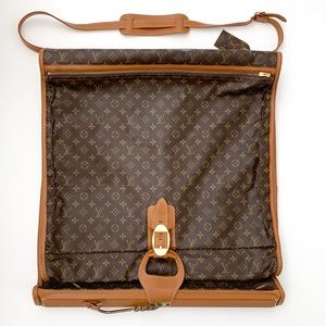 Louis Vuitton Monogram Brown Cowhide Garment Bag